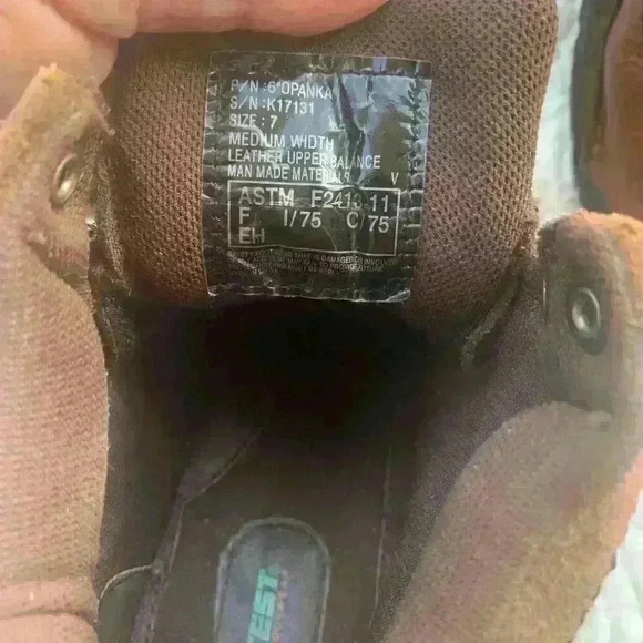 Women’s Hytest steel toe brown leather lace up boots size 7 safety footwear - Picture 5 of 9